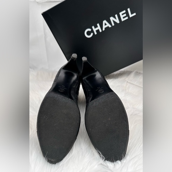CHANEL BOOTIES BLACK  size 40 - Picture 5 of 6